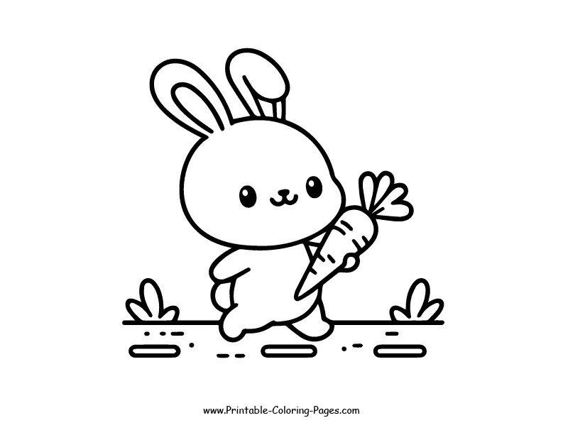 Rabbit www printable coloring pages.com 9