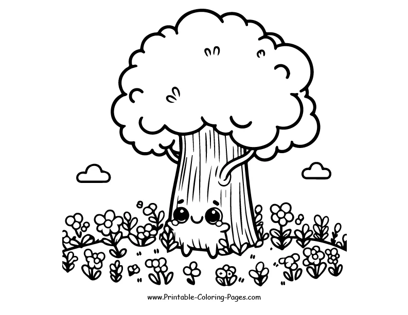 Tree www printable coloring pages.com 14