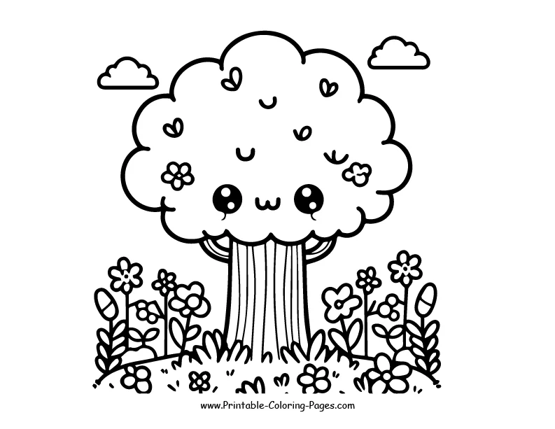 Tree www printable coloring pages.com 15