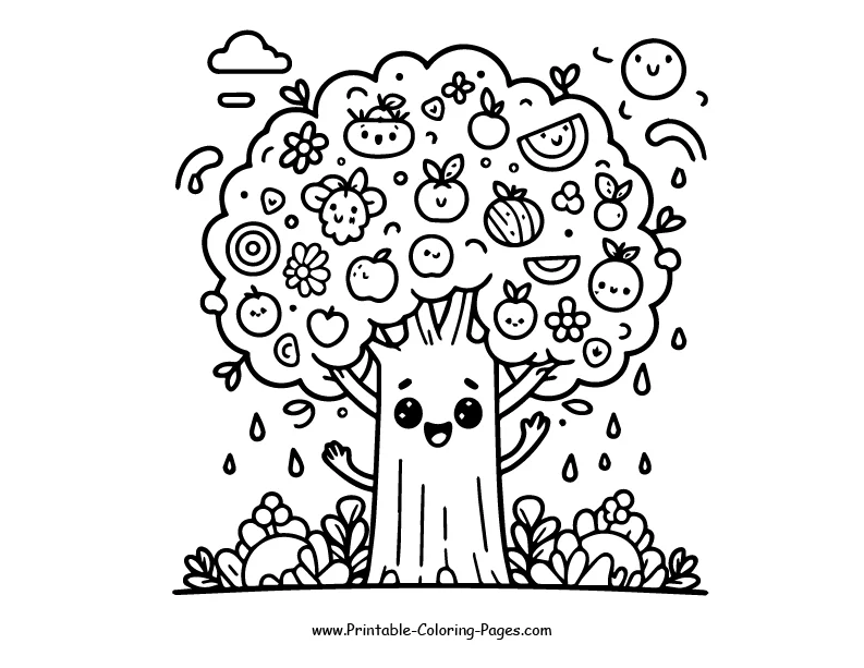 Tree www printable coloring pages.com 22