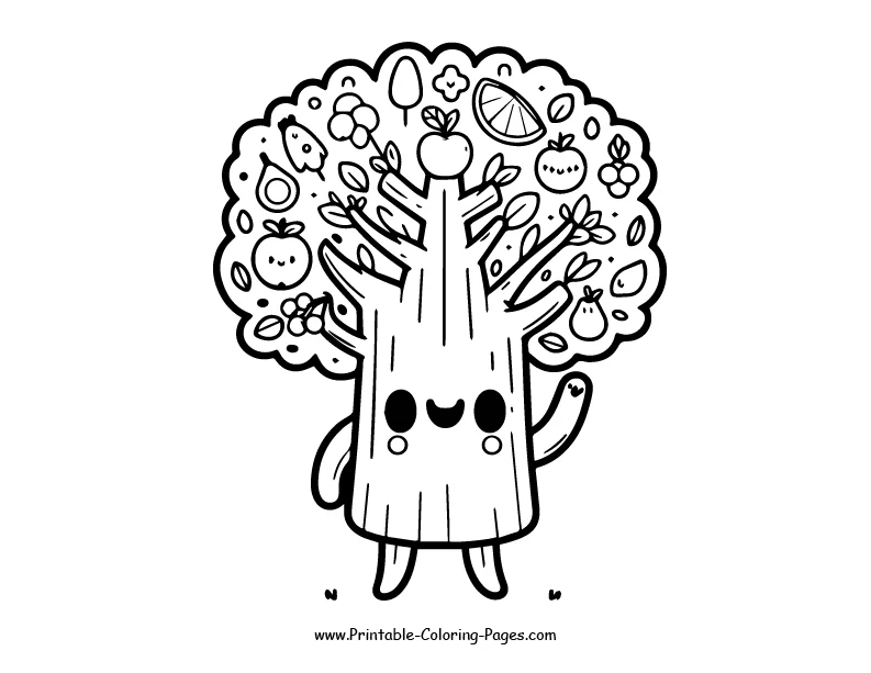 Tree www printable coloring pages.com 24