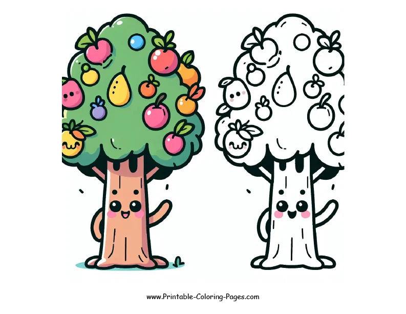 Tree www printable coloring pages.com 25