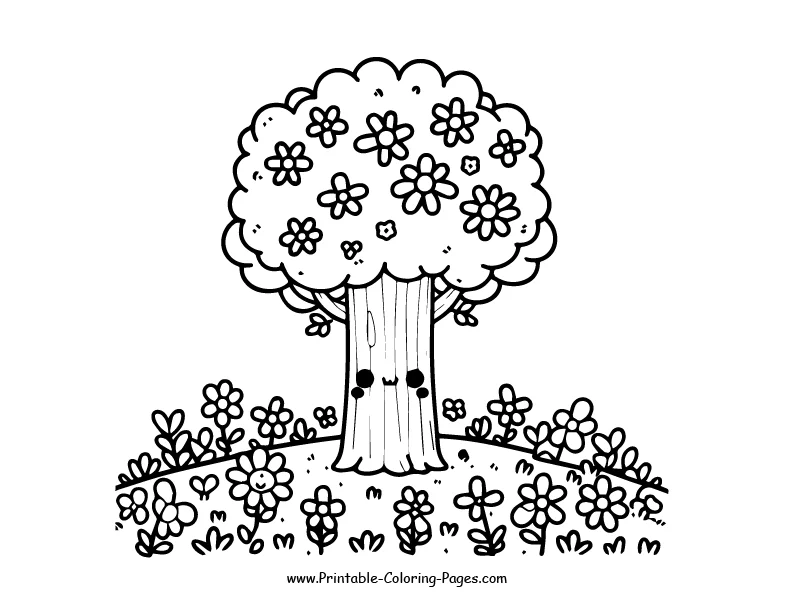 Tree www printable coloring pages.com 26