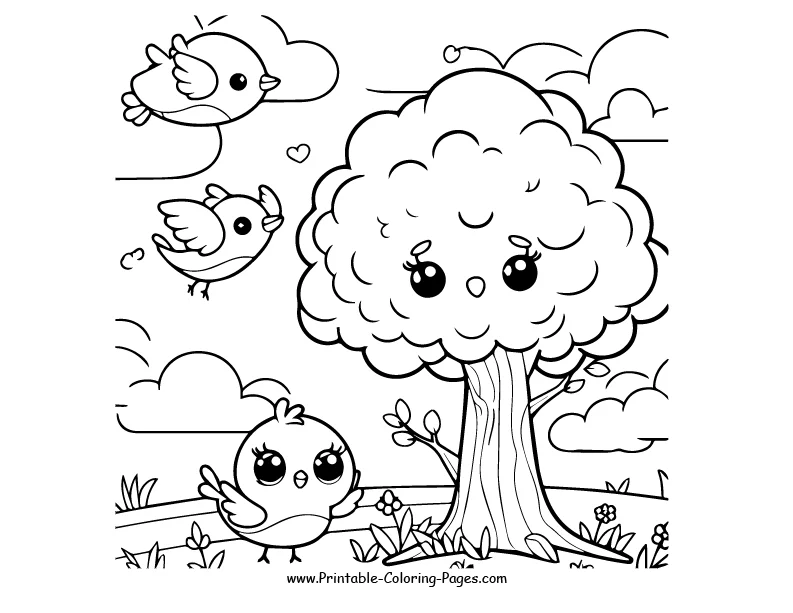 Tree www printable coloring pages.com 29