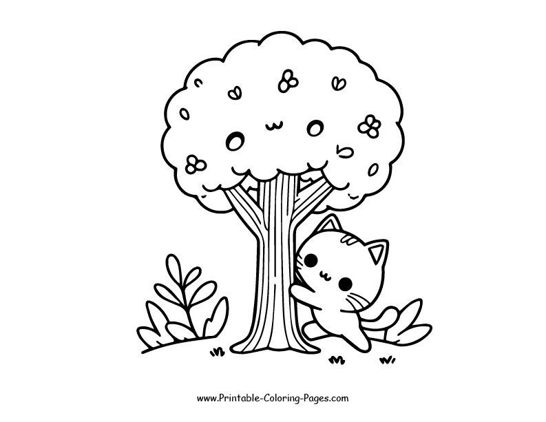 Tree www printable coloring pages.com 4