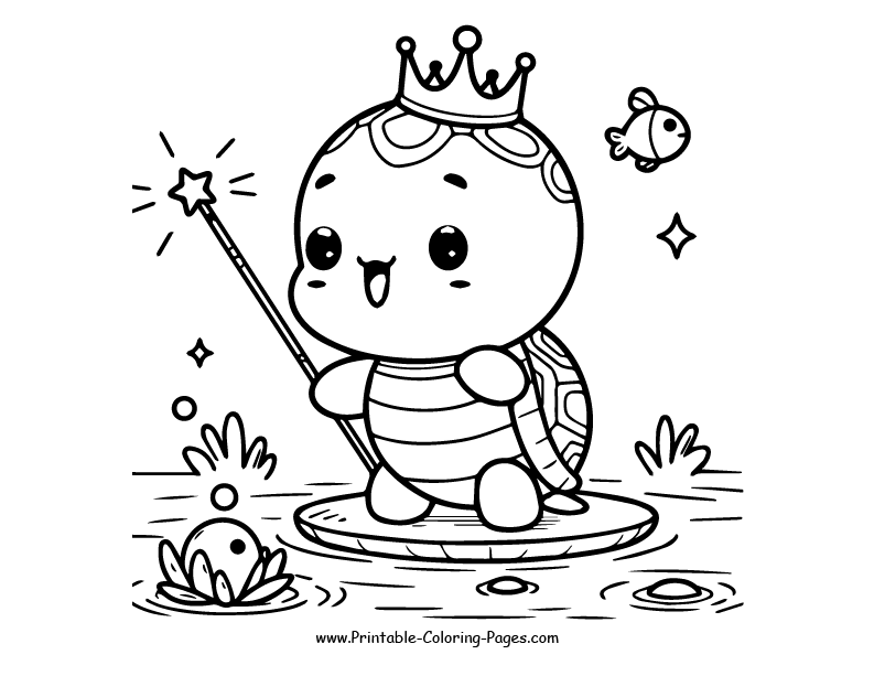 Turtle www printable coloring pages.com 11