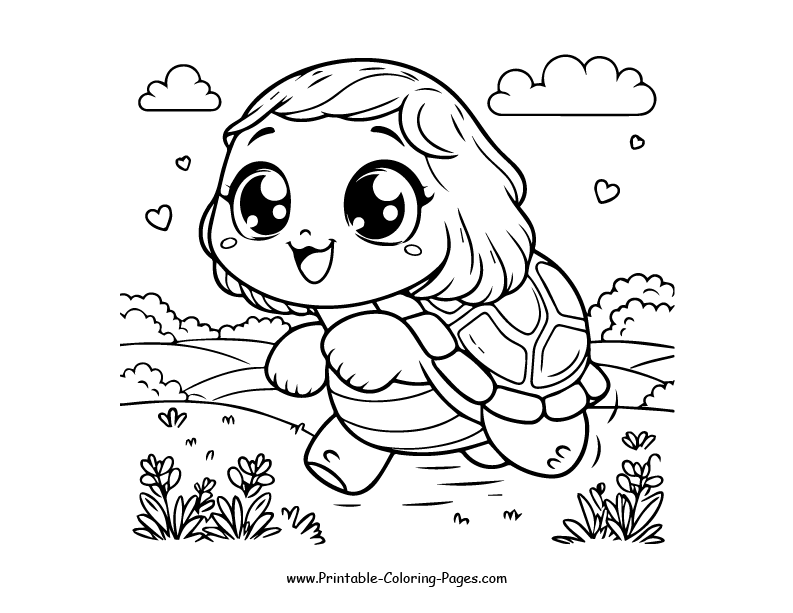 Turtle www printable coloring pages.com 12