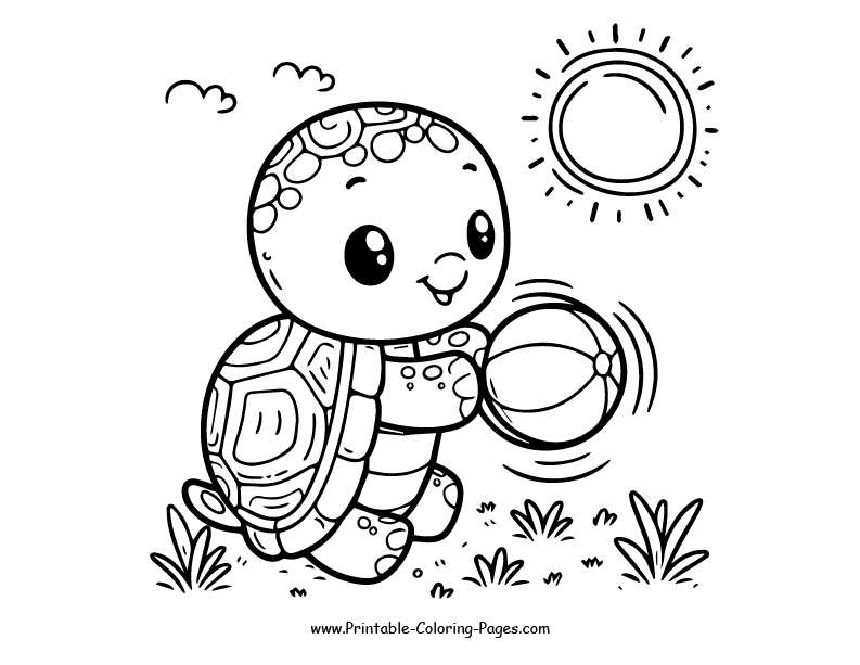 Turtle www printable coloring pages.com 15