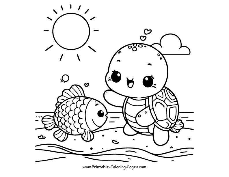 Turtle www printable coloring pages.com 18