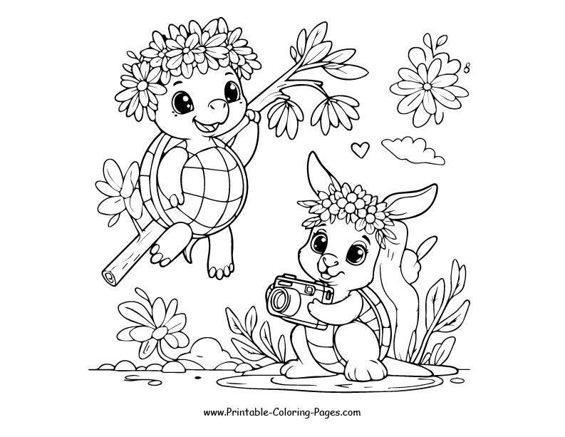 Turtle www printable coloring pages.com 19