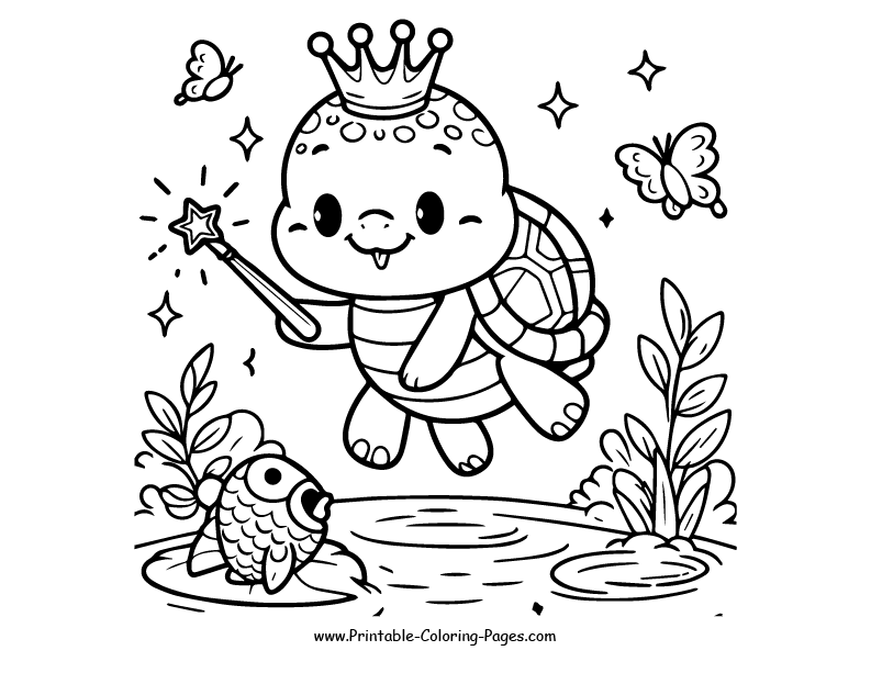 Turtle www printable coloring pages.com 20