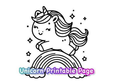 A majestic unicorn with a flowing mane and tail