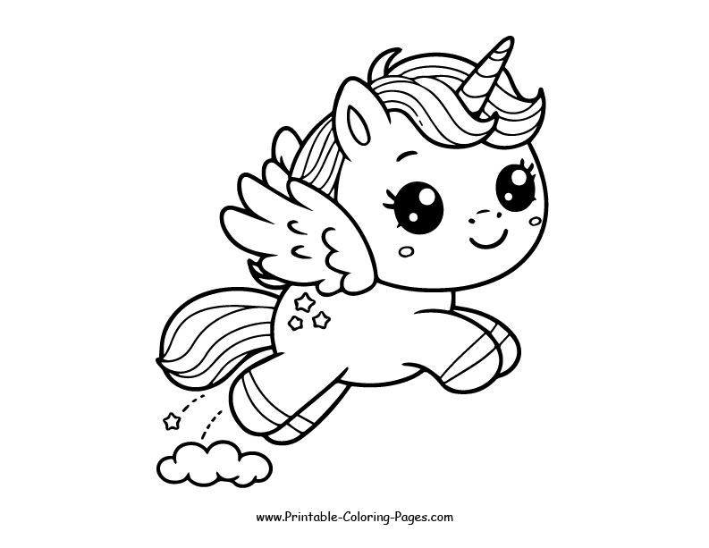Unicorn www printable coloring pages.com 11