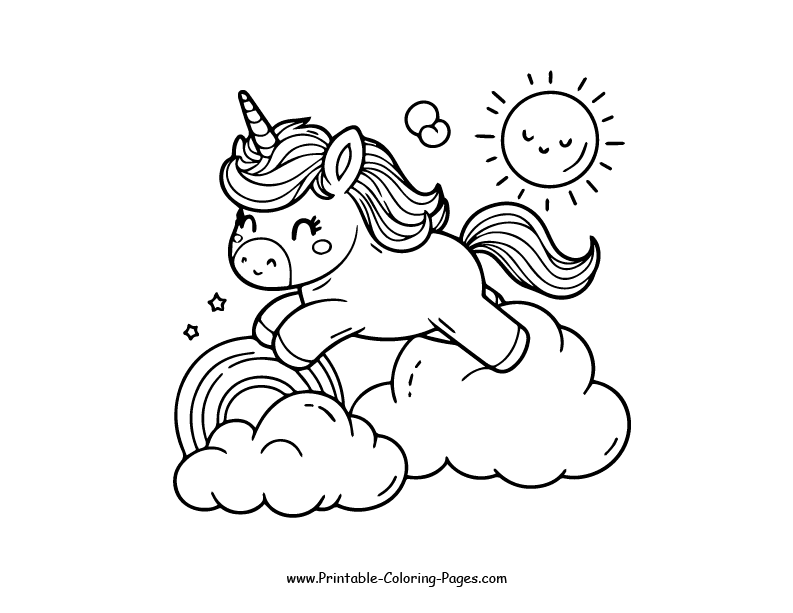 Unicorn www printable coloring pages.com 14