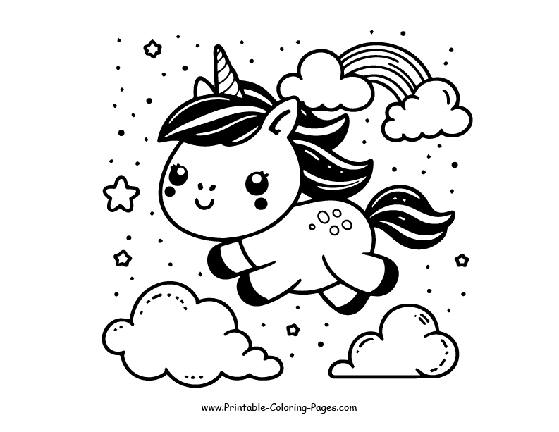 Unicorn www printable coloring pages.com 17