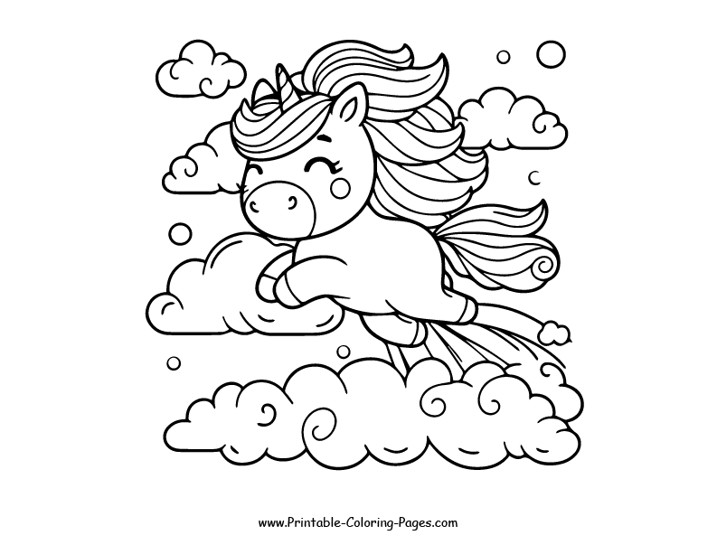 Unicorn www printable coloring pages.com 19