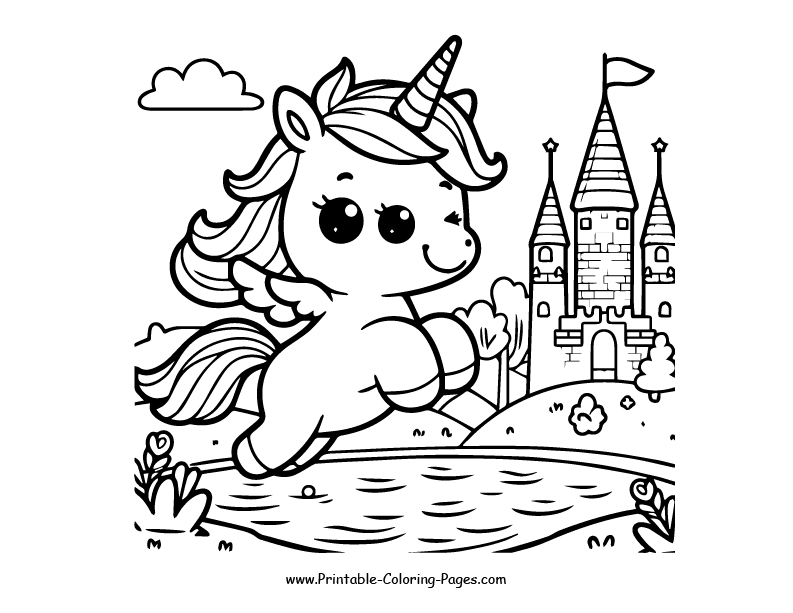Unicorn www printable coloring pages.com 20