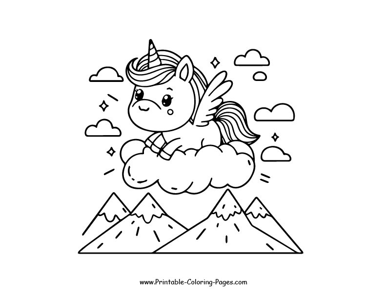 Unicorn www printable coloring pages.com 21