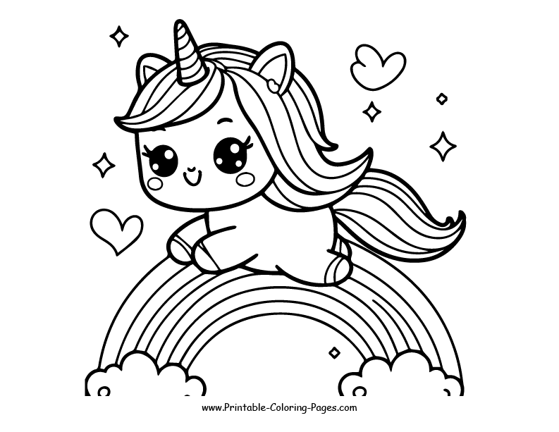 Unicorn www printable coloring pages.com 22