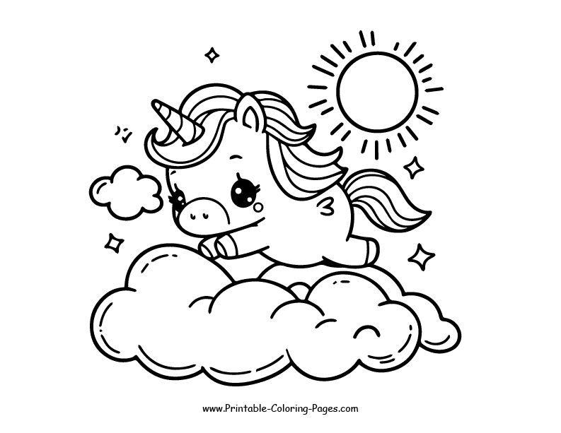 Unicorn www printable coloring pages.com 23