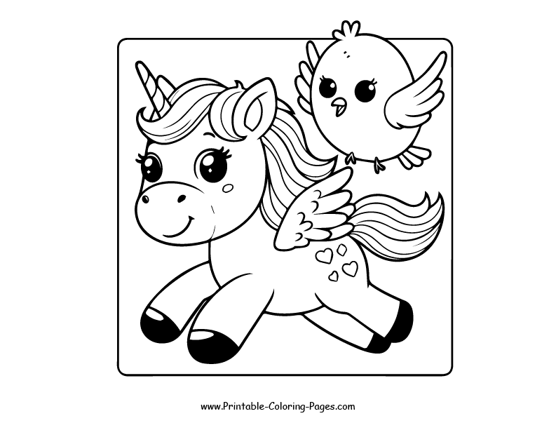 Unicorn www printable coloring pages.com 25