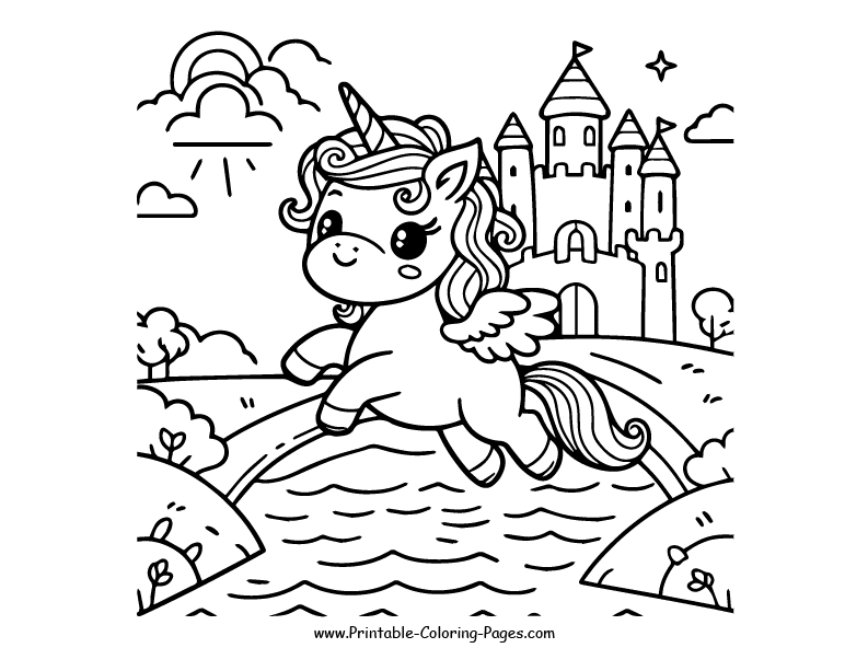 Unicorn www printable coloring pages.com 27