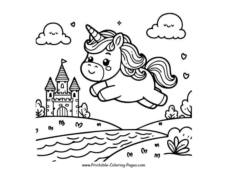 Unicorn www printable coloring pages.com 30