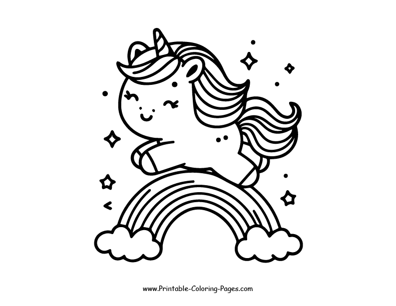 Unicorn www printable coloring pages.com 4