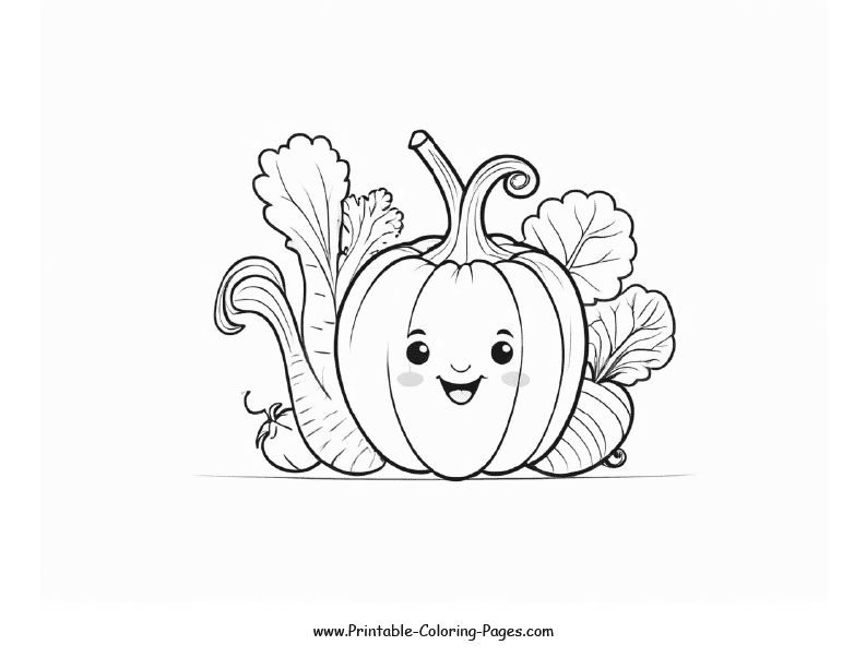 Vegetable Coloring Pages