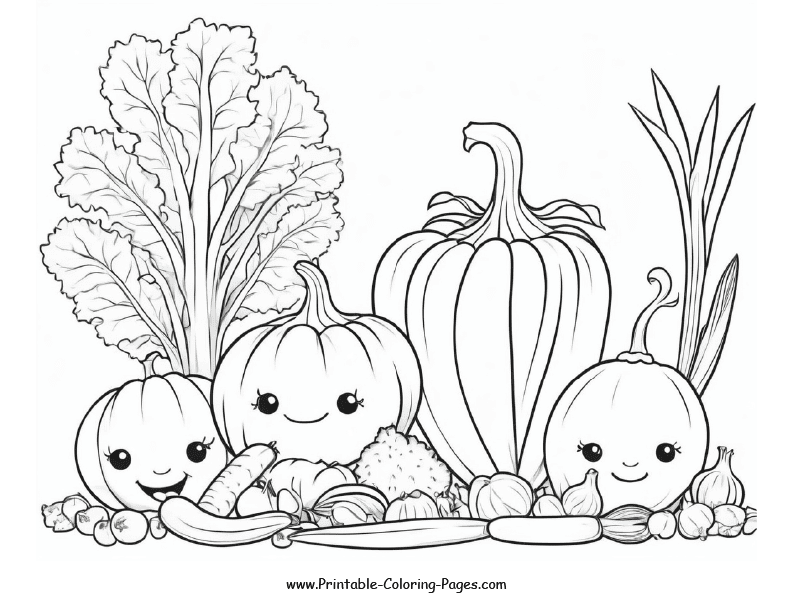 Vegetable Coloring Pages 10