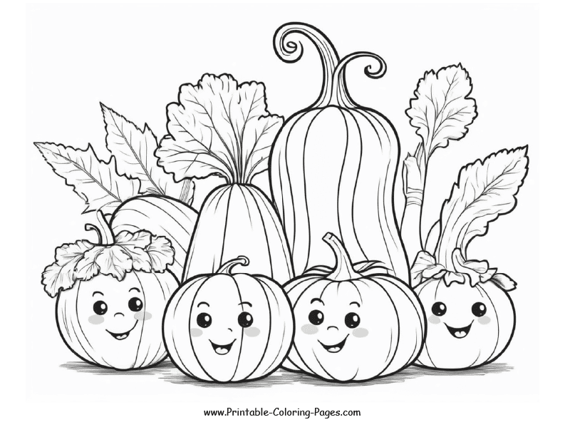Vegetable Coloring Pages 6