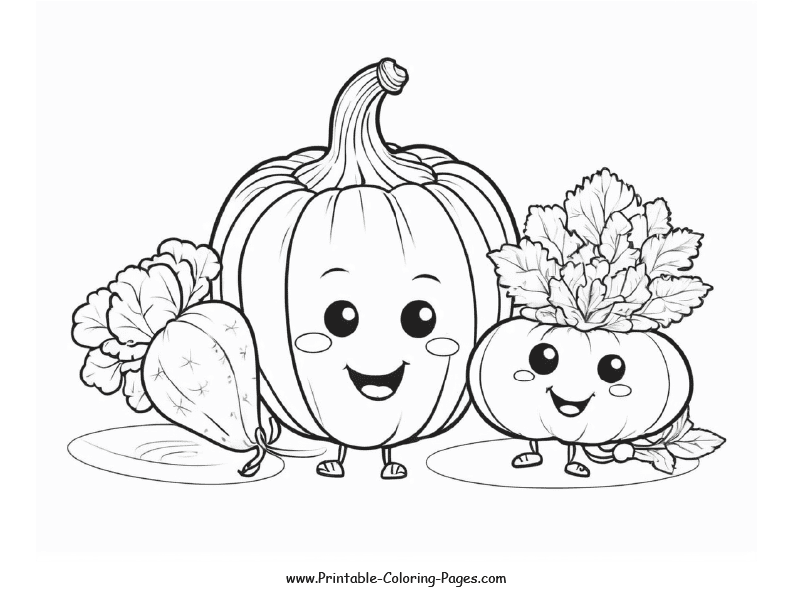 Vegetable Coloring Pages 8
