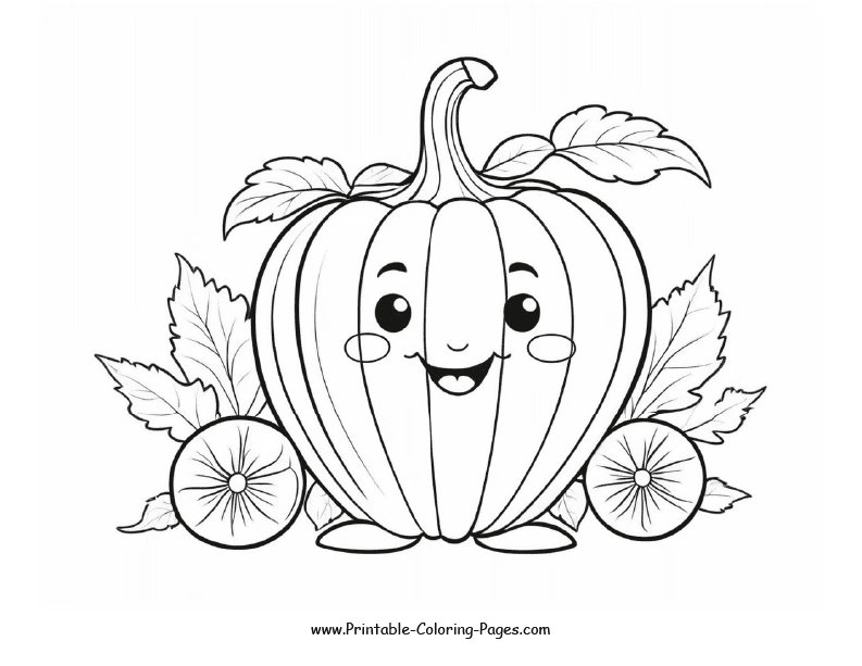 Vegetable Coloring Pages 9