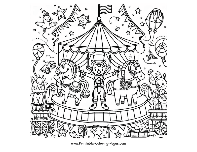 Circus coloring page