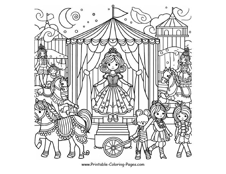 Circus coloring page