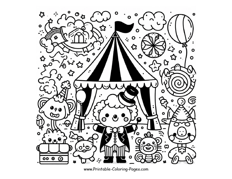 Digital Circus coloring page