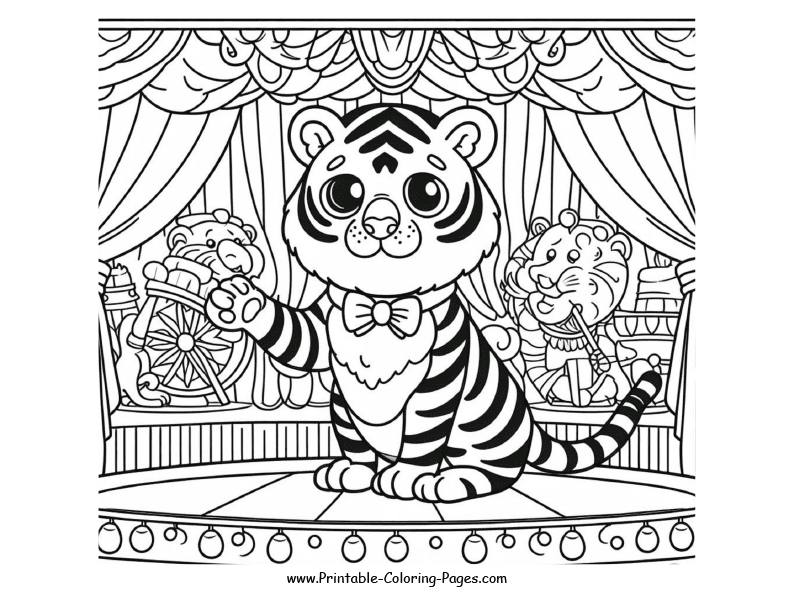 Tiger in a circus