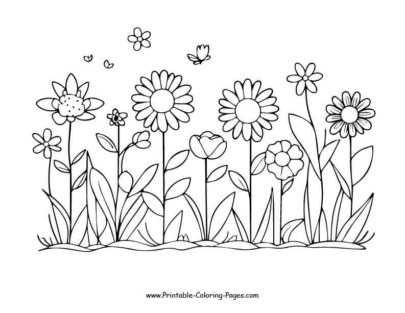 Flowers Coloring Pages