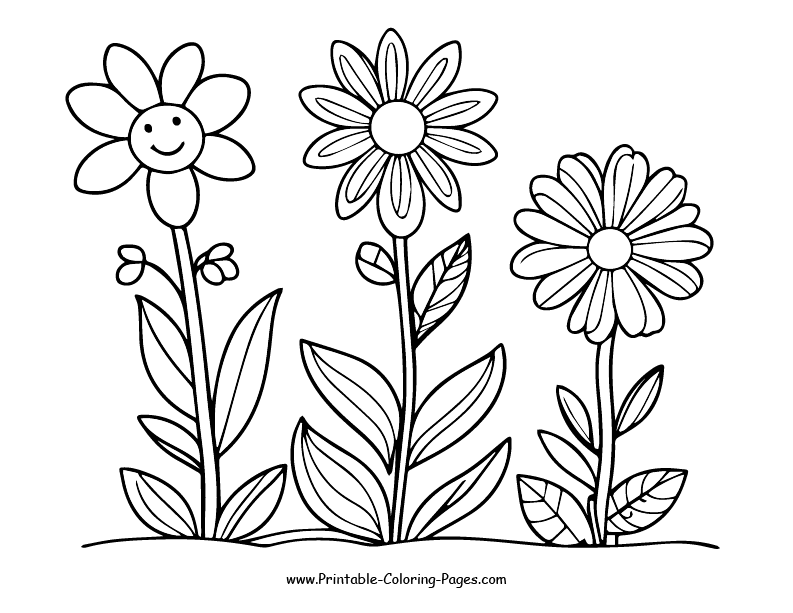 Flowers Coloring Pages