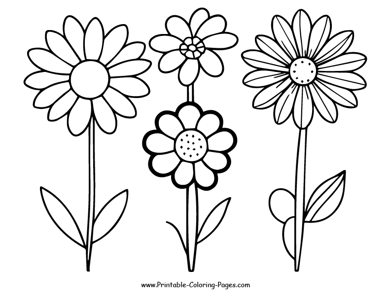 Flowers Coloring Pages