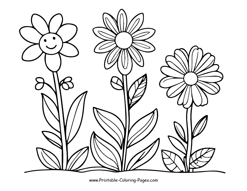 Flowers Coloring Pages