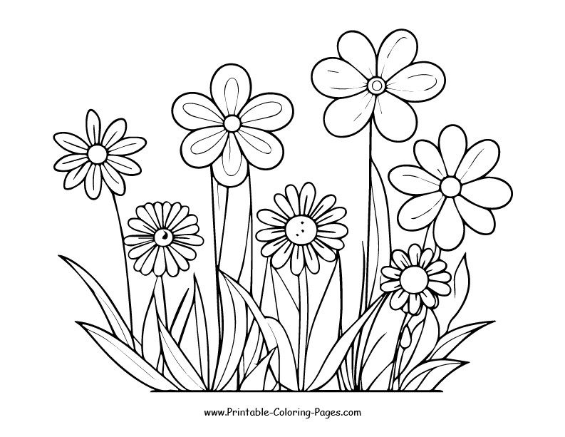 Flowers Coloring Pages