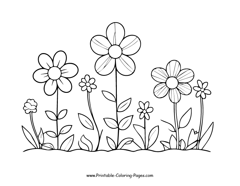 Flowers Coloring Pages