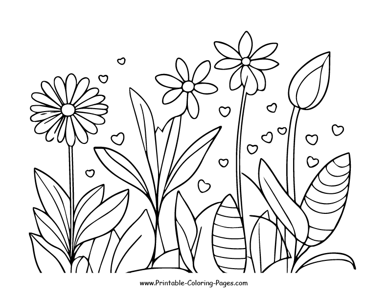 Flowers Coloring Pages