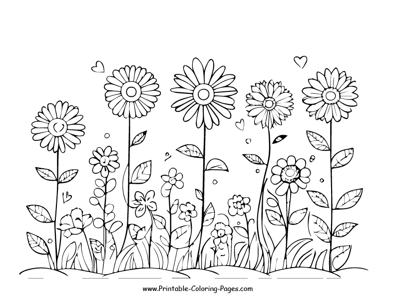 Flowers Coloring Pages