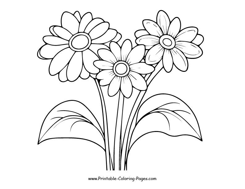 Flowers Coloring Pages