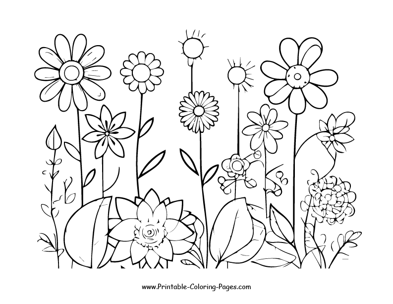 Flowers Coloring Pages