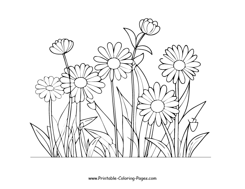 Flowers Coloring Pages