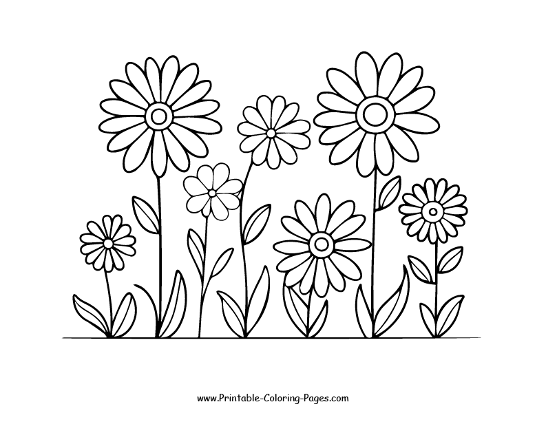 Gorgeous Flowers Coloring Pages To Download: Experience Joy And ...