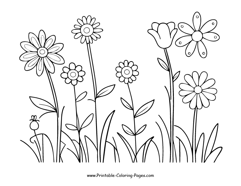 Flowers Coloring Pages